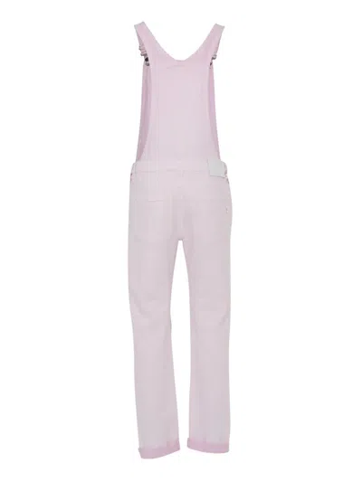 Dondup Five-pocket Denim Overalls In Pink