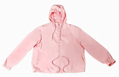 Shop Bally 6301236 Petal Pink Waterproof Hooded Raincoat