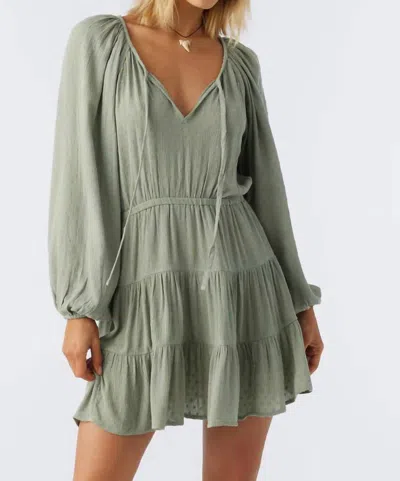 Shop O'neill Harla Dress In Lily Pad In Green