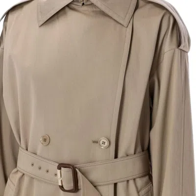 Shop Max Mara Double Breasted Trench Coat In 002