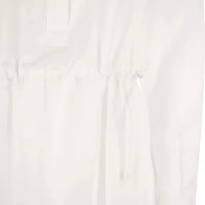 Shop Max Mara Poplin Shirt Dress In White
