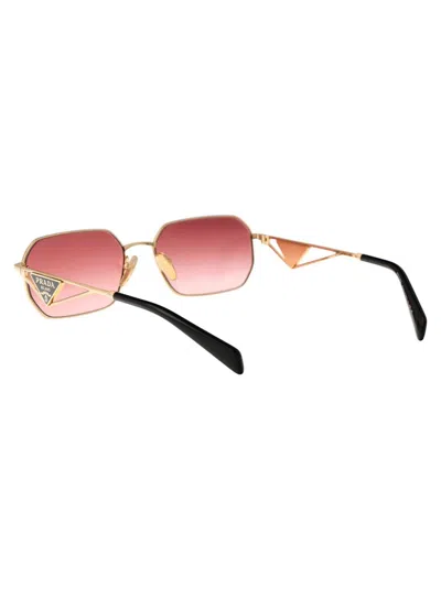 Shop Prada Sunglasses In 5ak40c Gold