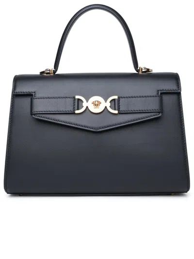 Shop Versace Medium 'medusa '95' Black Leather Bag