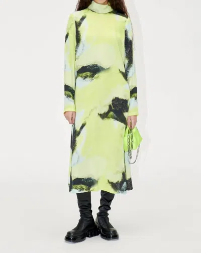 Shop Stine Goya Mille Dress In Abstract Landscape In Multi