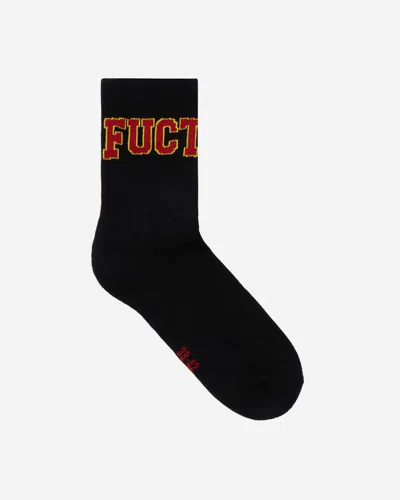 Shop Fuct Logo Socks In Black