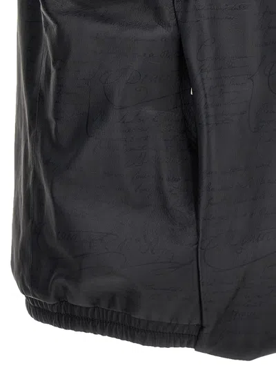 Shop Berluti 'printed Scritto' Vest In Gray