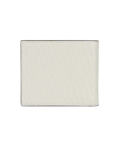 Shop Fendi Leather Flap-over Wallet In White