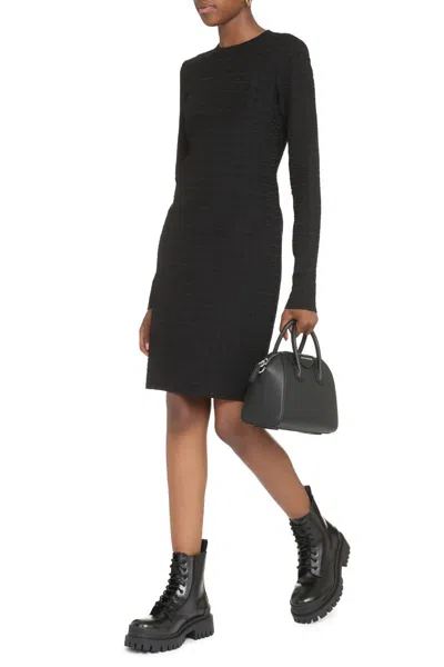 Shop Givenchy Stretch Viscose Dress In Black