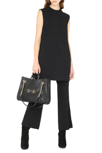 Shop Gucci Cady Tunic Top In Black