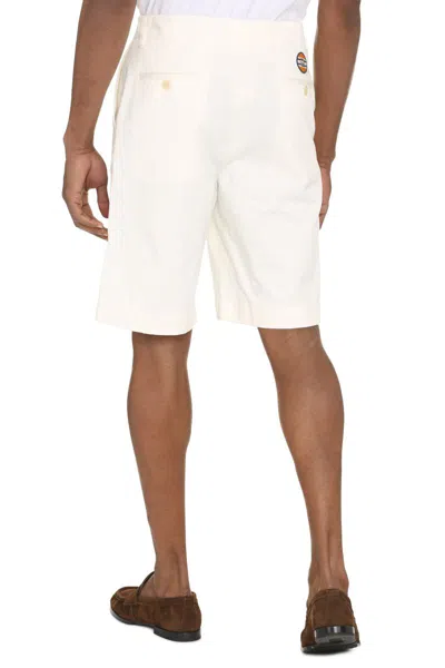 Shop Gucci Cotton Drill Shorts In White
