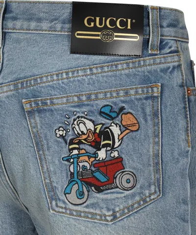 Shop Gucci X Disney - Denim Shorts