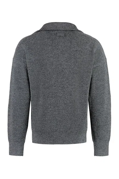 Shop Isabel Marant Benny Wool Turtleneck Sweater In Grey