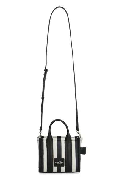 Shop Marc Jacobs The Mini Tote Bag Leather In Black