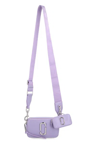 Shop Marc Jacobs The Utility Snapshot Leather Camera Bag In Lilac