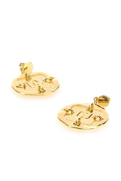 Shop Rabanne Paco  Earrings In Gold