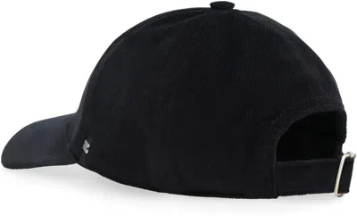 Shop Saint Laurent Corduroy Baseball Cap In Black