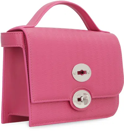 Shop Zanellato Ella Leather Handbag In Fuchsia