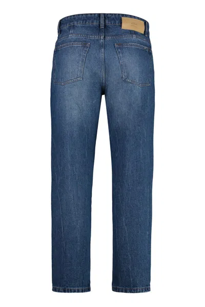 Shop Ami Alexandre Mattiussi Ami Paris Tapered Fit Jeans In Denim