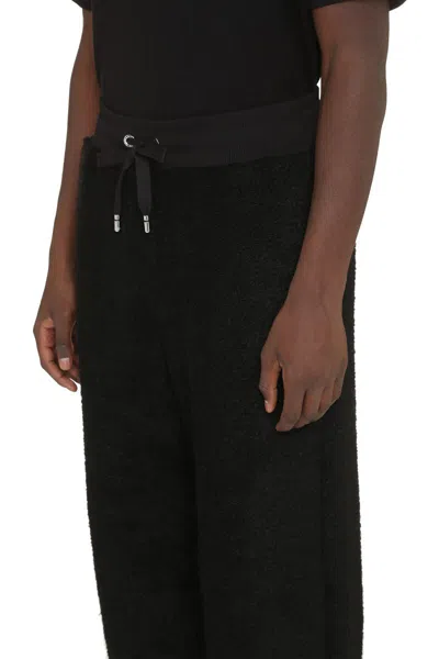 Shop Dolce & Gabbana Cotton Blend Track-pants In Black