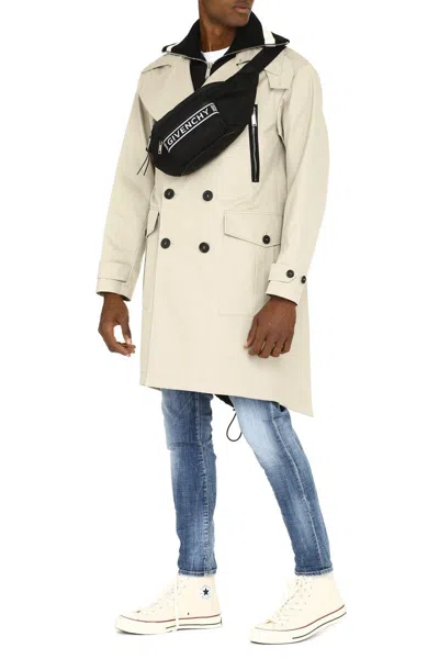 Shop Dsquared2 Double-breasted Trench Coat In Beige