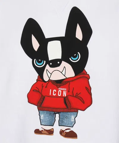Dsquared2 Sweatshirt With Ciro Graphic Print In White