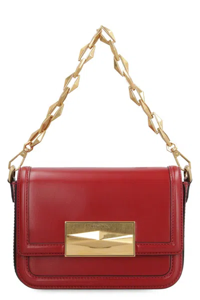 Shop Jimmy Choo Diamond Leather Crossbody Bag In Red