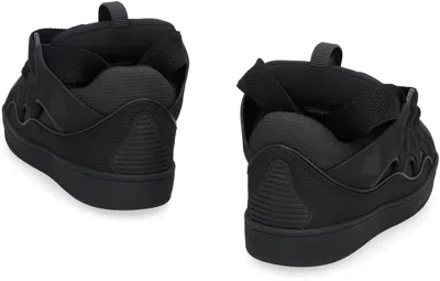Shop Lanvin Curb Low-top Sneakers In Black