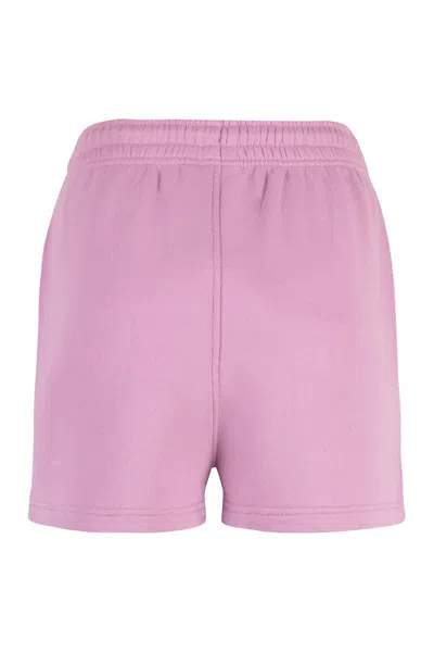 Shop Maison Kitsuné Cotton Shorts In Pink