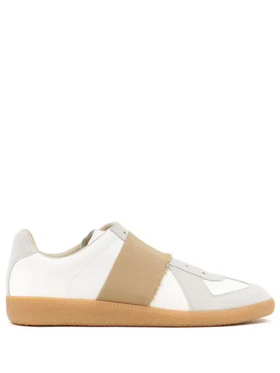 Shop Maison Margiela Replica Elastic Band Sneakers Shoes In White