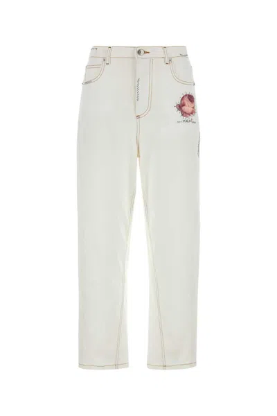 Shop Marni Pants In White