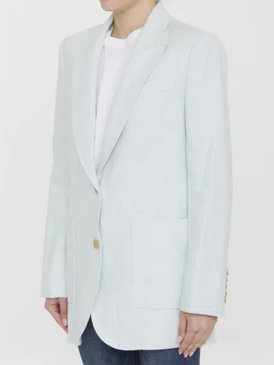 Zimmermann Natura Linen Jacket In Green