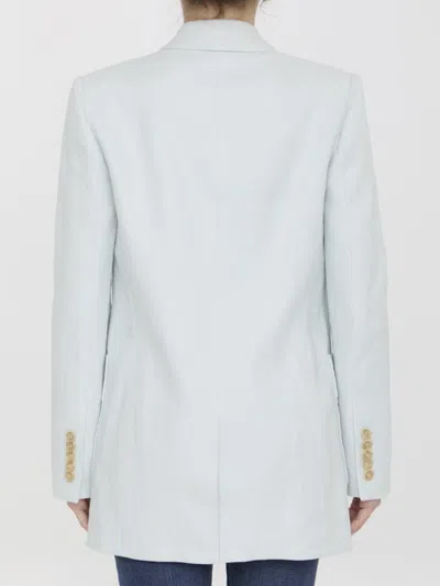 Shop Zimmermann Natura Linen Jacket In Green