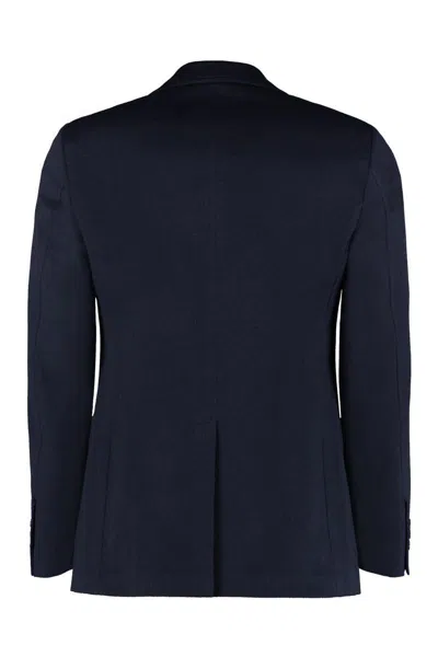 Shop Prada Single-breasted Two-button Jacket In Blue