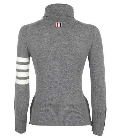 Shop Thom Browne Cashmere Turtleneck Sweater In Grey