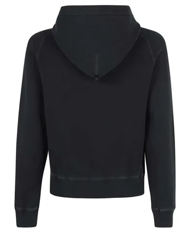 Shop Tom Ford Edy Hooded Wool Sweater In Black
