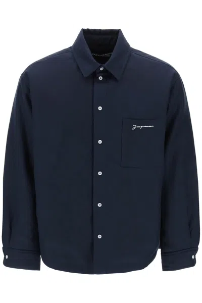 Shop Jacquemus Padded Overshirt 'the In Blue