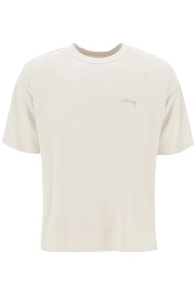 Shop Stussy Inside-out Crew-neck T-shirt In Neutro