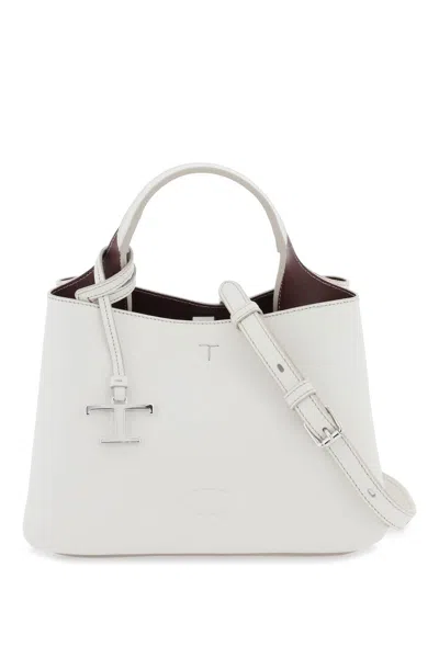 Shop Tod's Leather Handbag In White