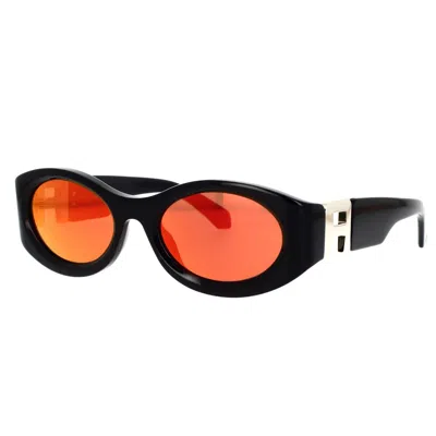 Shop Ambush Sunglasses In Black