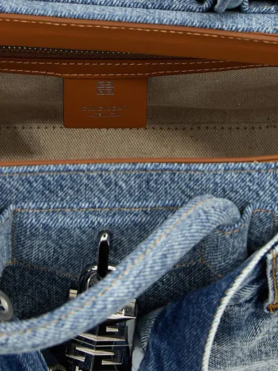 Shop Givenchy 'antigona Lock' Mini Handbag In Blue