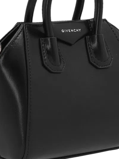 Shop Givenchy 'antigona' Micro Handbag In Black