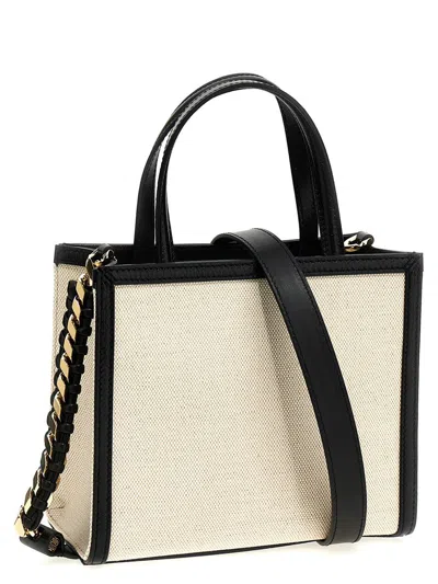 Shop Givenchy 'g Tote' Mini Shopping Bag In White/black