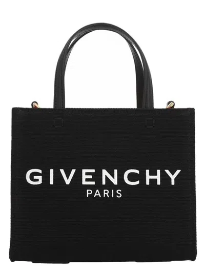 Shop Givenchy 'mini G-tote' Handbag In Black