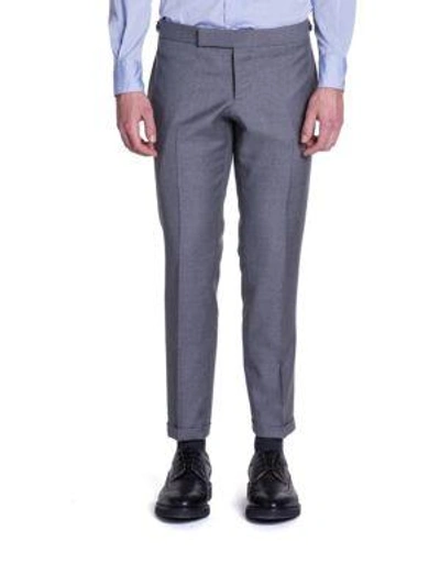 Shop Thom Browne Super 120s Plain Weave Wool Trousers In Grey