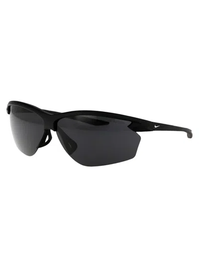 Shop Nike Sunglasses In 010 Black/ White/ Noir/ Blanc
