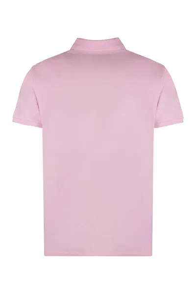 Shop Polo Ralph Lauren Logo Embroidery Cotton-piqué Polo Shirt In Pink