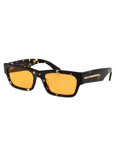 Shop Prada Sunglasses In 16o20c Havana Black/yellow