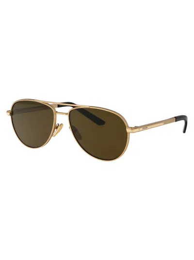 Shop Prada Sunglasses In 1bk01t Matte Gold