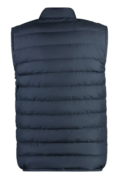 Woolrich Sundance Vest In Blue Microfiber In Blue