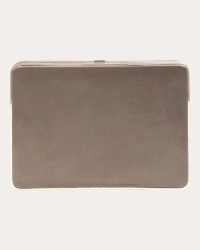 Shop Hunting Season Women's The Satin Square Compact Case In Silver